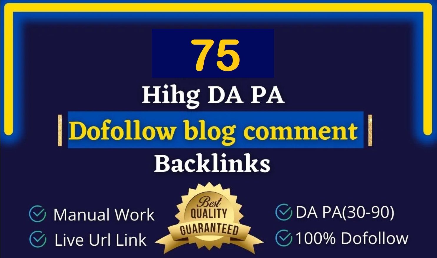 Manually create 75 dofollow Blog Comments SEO Backlin...