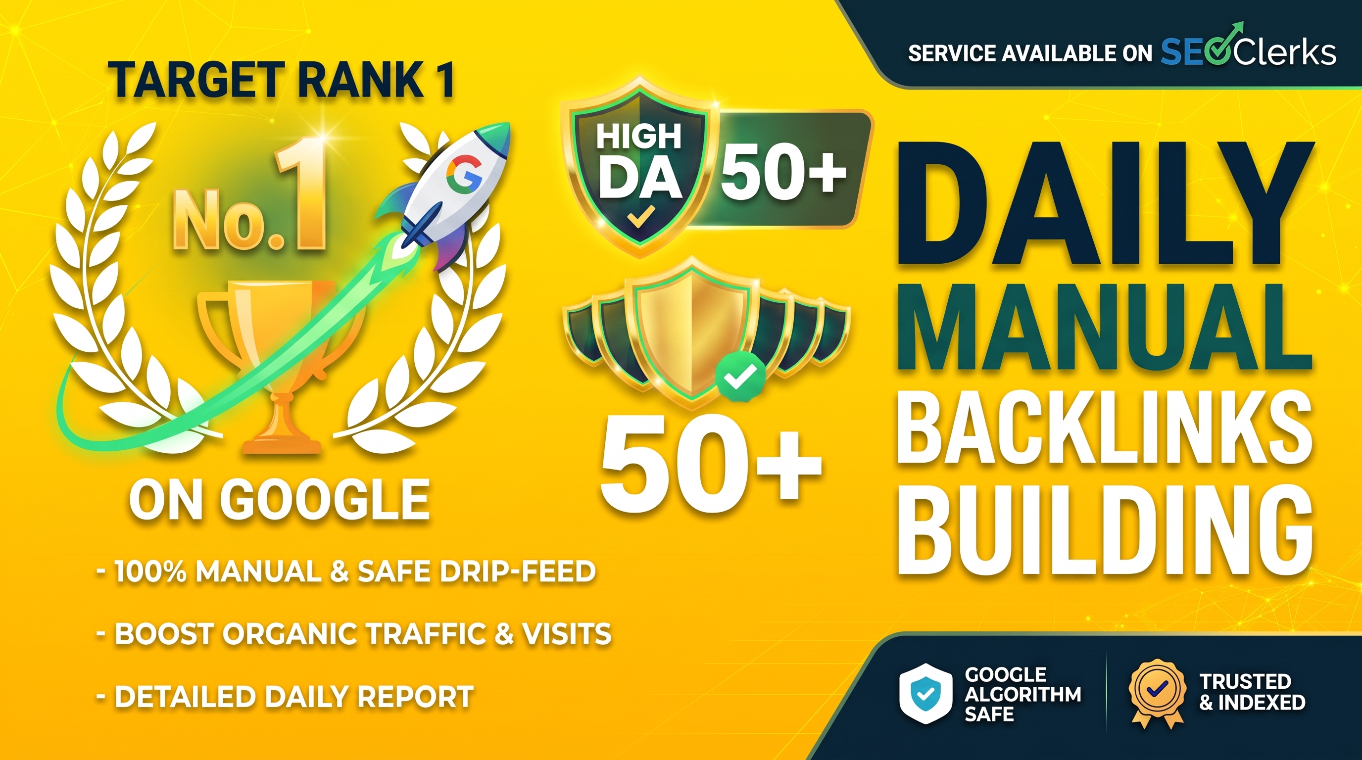 Daily Manual DA50+ High Authority Backlinks for Power...