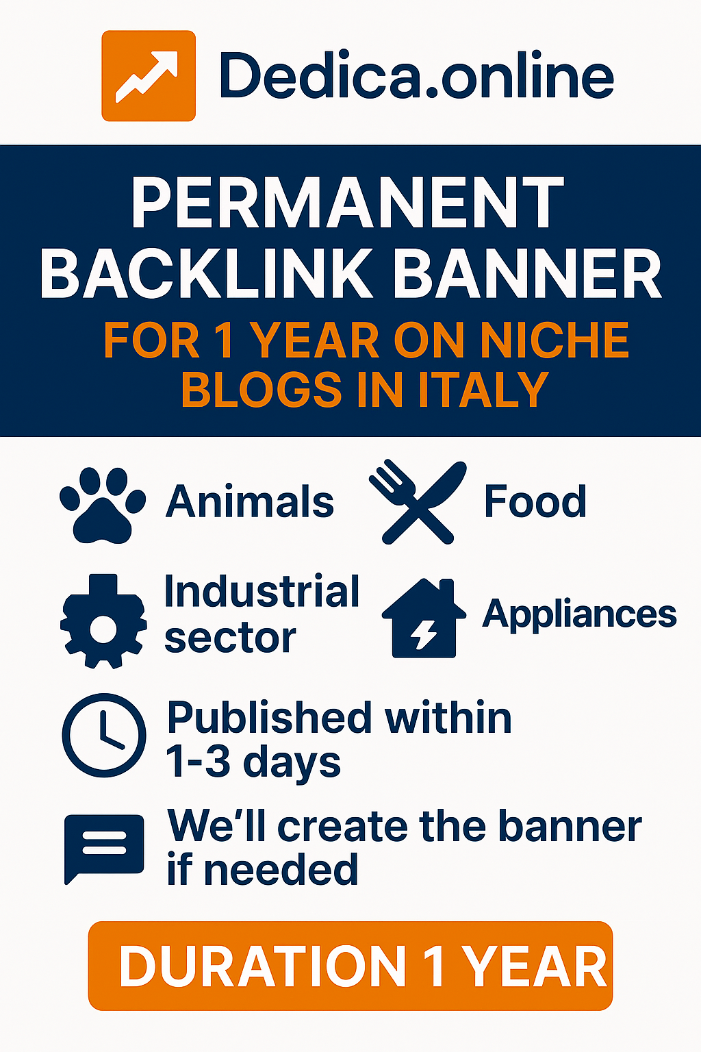 Get Permanent Banner for 1 Year on Niche Italy Italia...