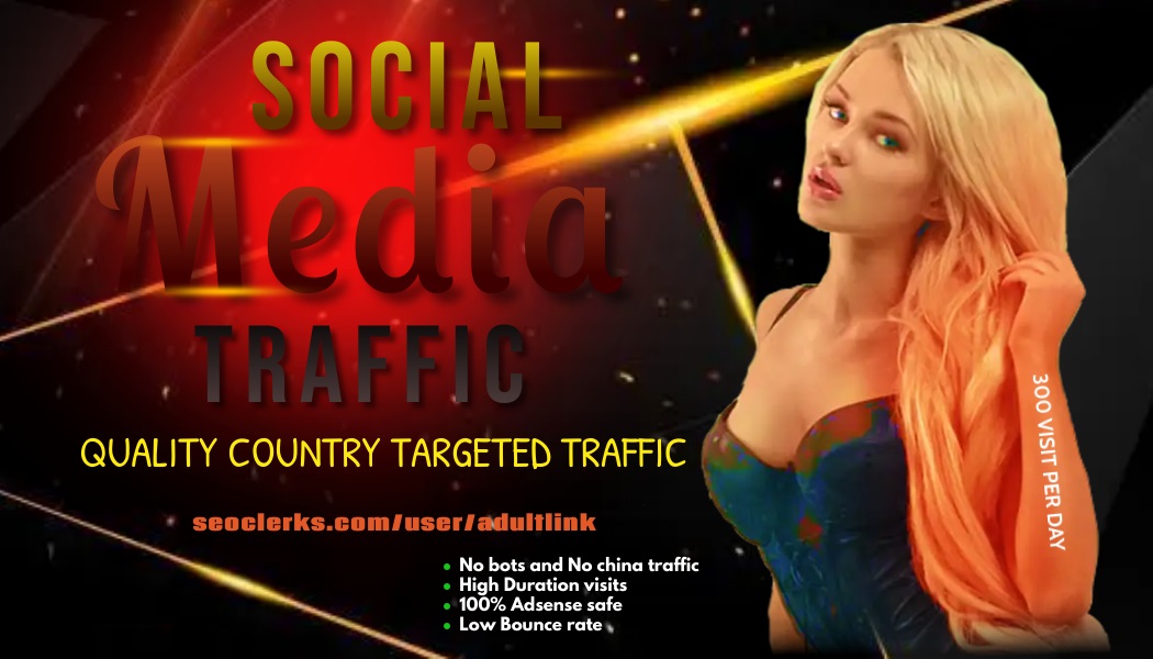 10000 Quality country targeted traffic to your Adult/...
