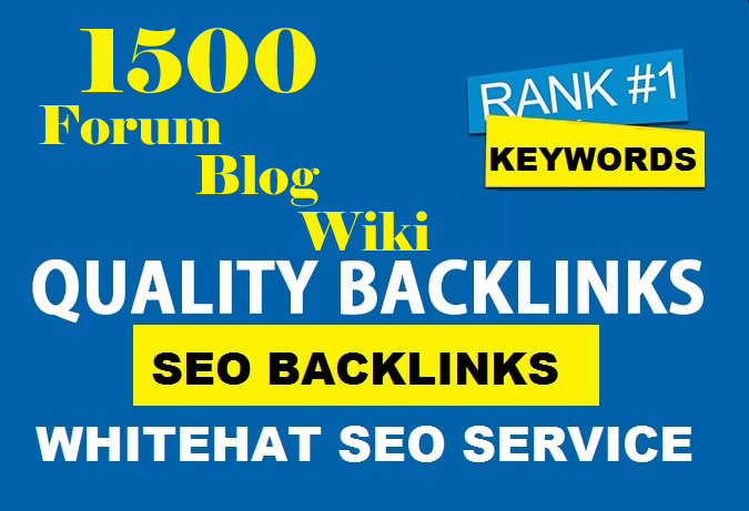 500 Forum, 500 Blog comments, 500 wiki backlinks fr...