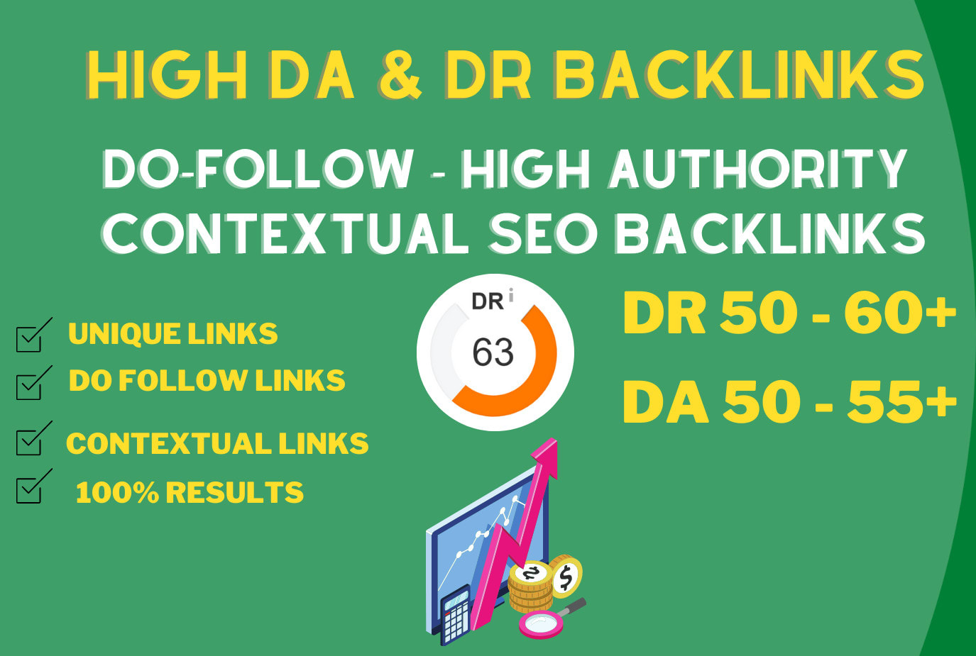 I will create dofollow high DA, DR contextual SEO ba...