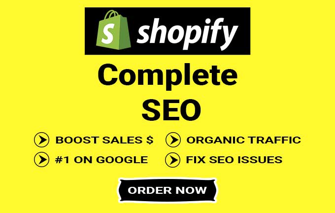 I will do shopify SEO for first page ranking on googl...