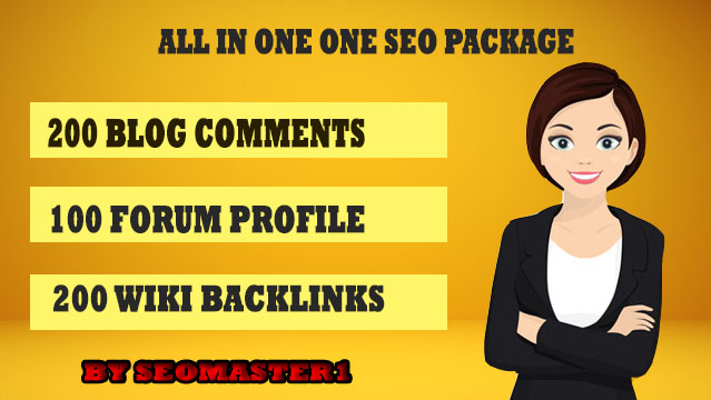 Create 200 BLOG Comments+ 100 forum +200 Wiki backlin...