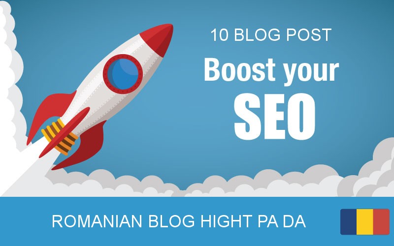 10 X Romanian blog post, high quality and good metri...