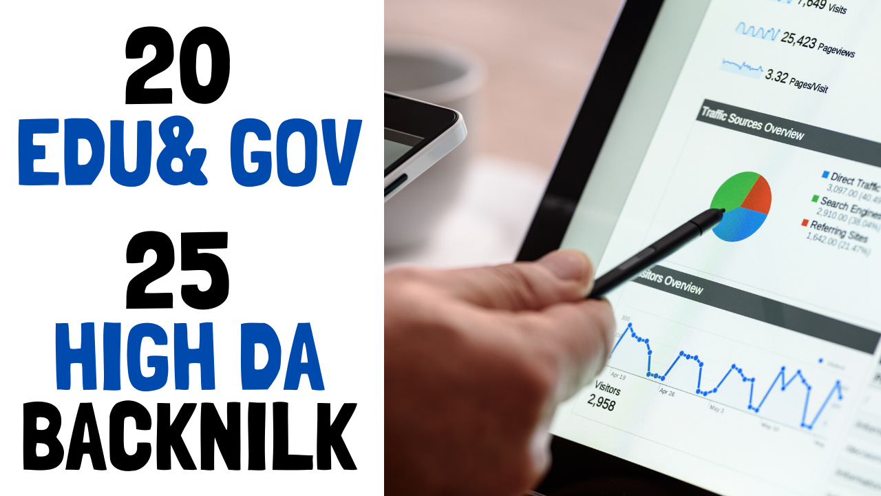 I Will Create 20 Edu & Gov and 25 High DA Backlin...
