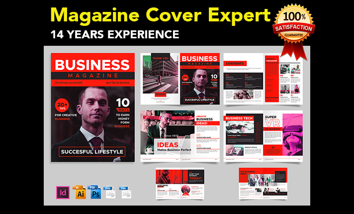 create half, full page magazine ad or full magazine