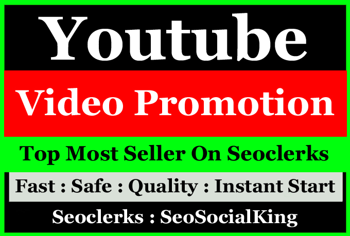 Organic High Quality YouTube Video Promotion Seo mark...