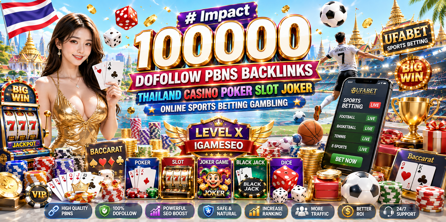 10000 Dofollow PBN Backlink Thailand Casino Poker Slo...