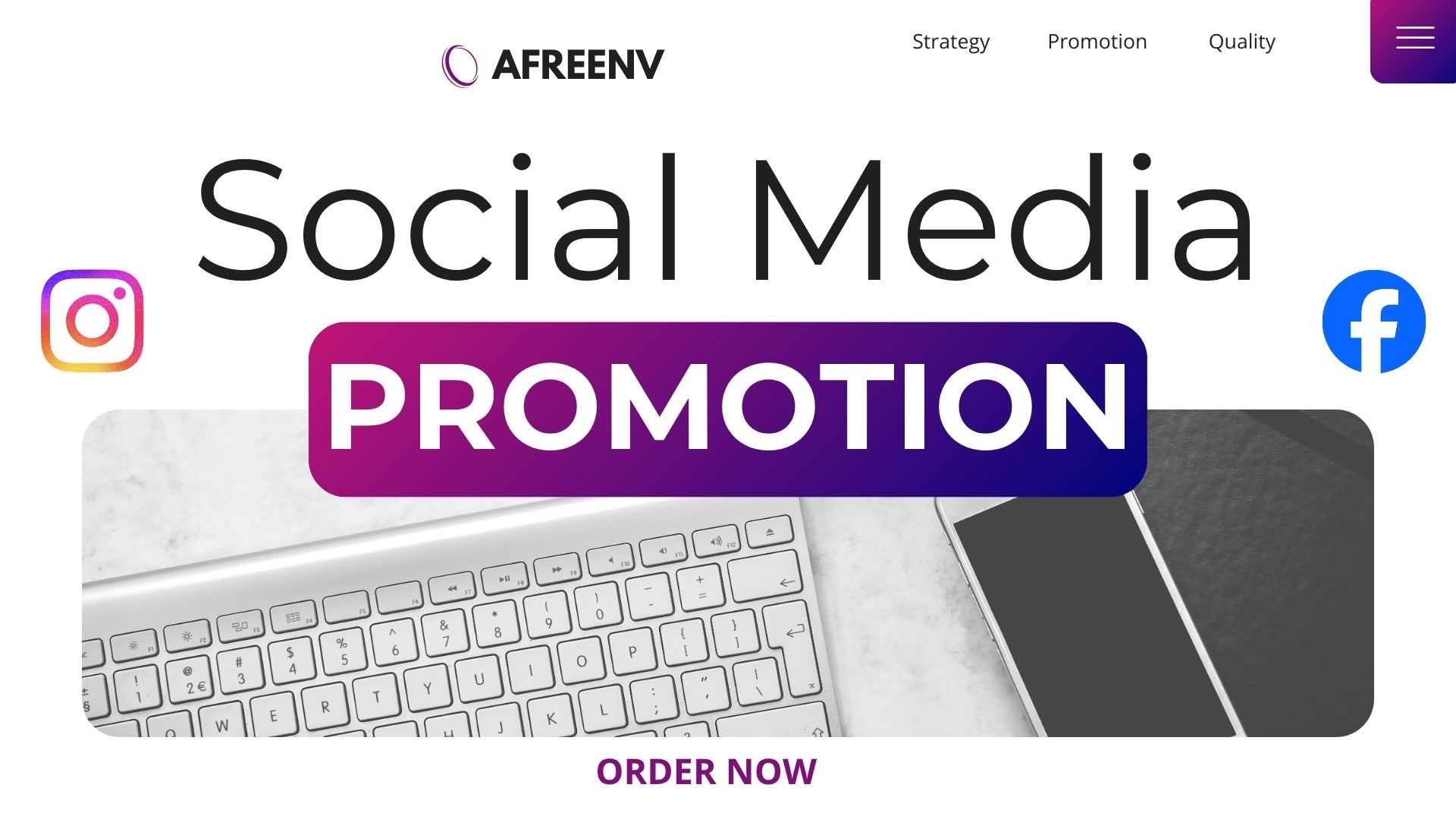 Custom service for all Social Media Platforms
