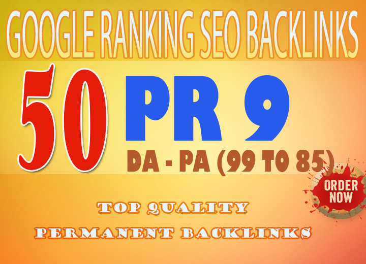 Do 50 PR 9 Backlinks To rank your website higher in g...