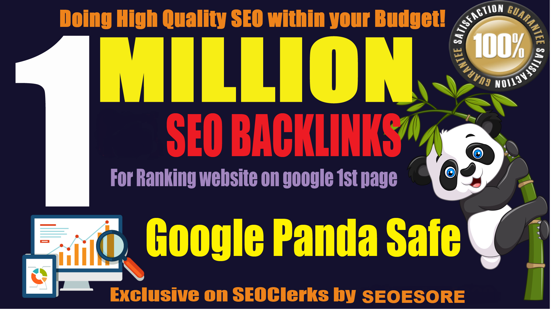 build 1 million backlinks for your url/s and keyword/...