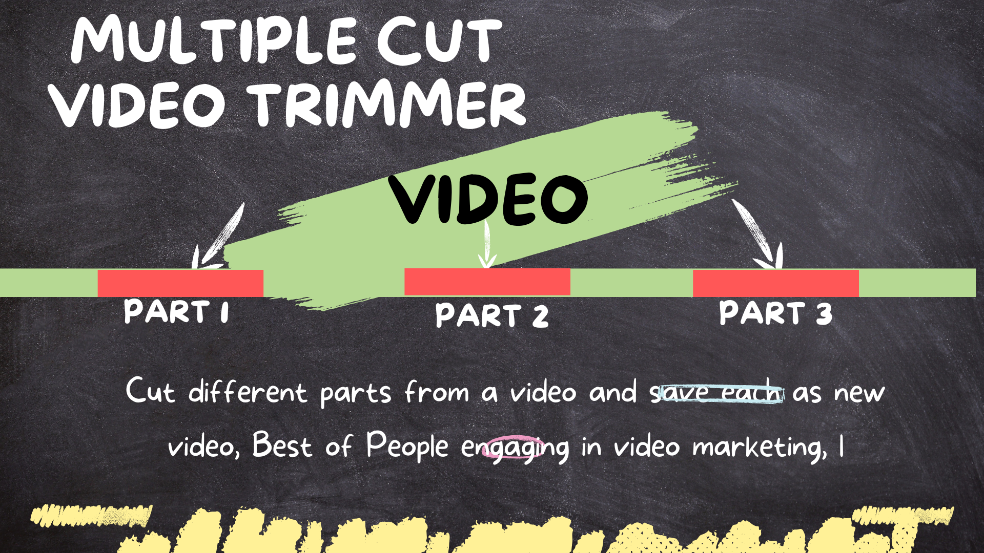 Multi Trim Cut Video Editor Select Parts of Video to ...