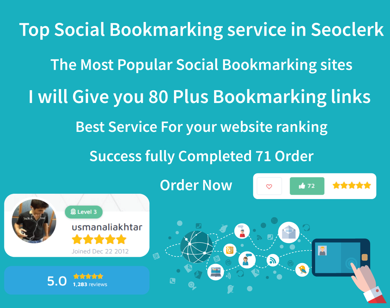 I will give your website 10 Stumble, 10Diigo, 10Pearl...