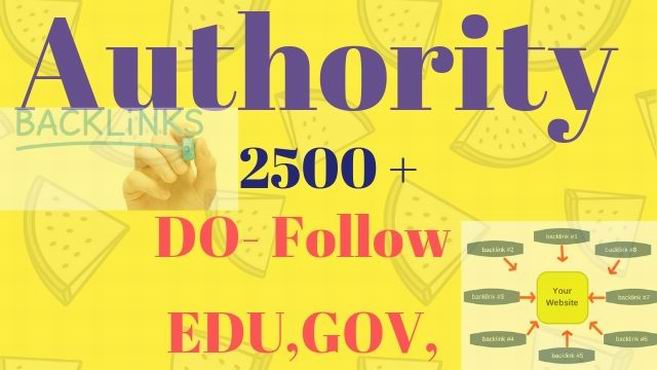 2500 More Do Follow, High Pa, Edu And Gov Backlinks