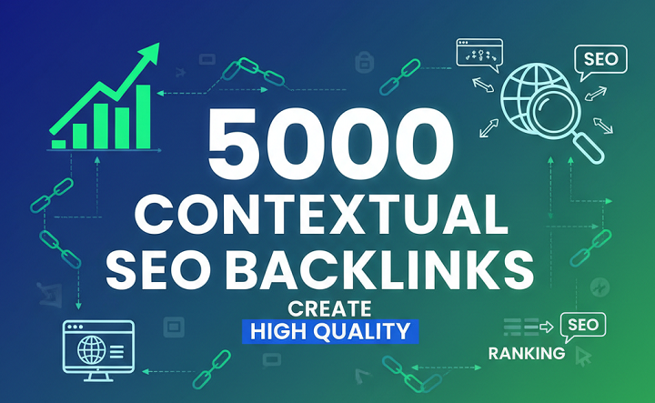provide 5000 contextual do follow backlinks from aged...