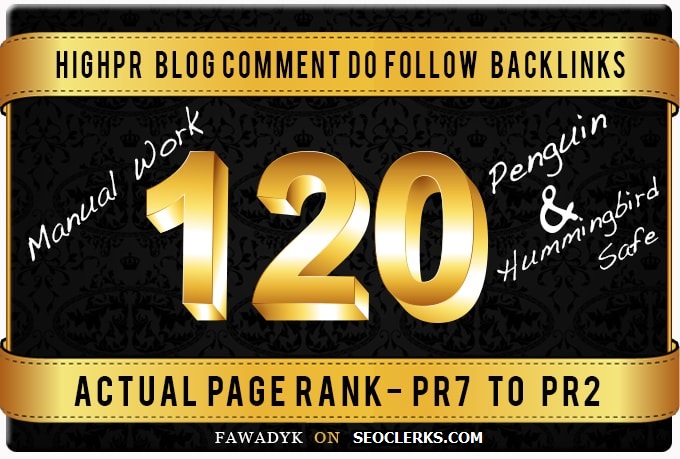 Build 120 D0F0LLOW BL0G Comment backlinks On High DA ...