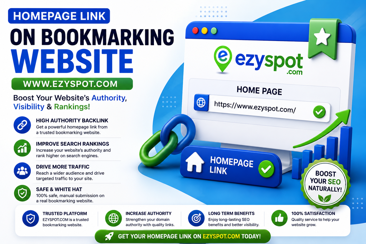 Homepage link on Bookmarking Website