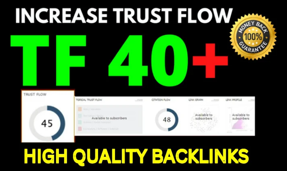 Increase Majestic Trust Flow, Majestic TF 40 plus