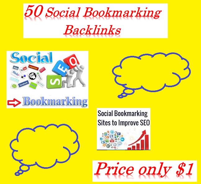 Create 50+ Social Bookmarking Backlinks helps to incr...