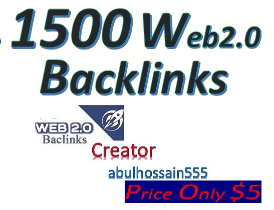 Will Create 1500 Web 2.0 Backlinks helps to websites ...