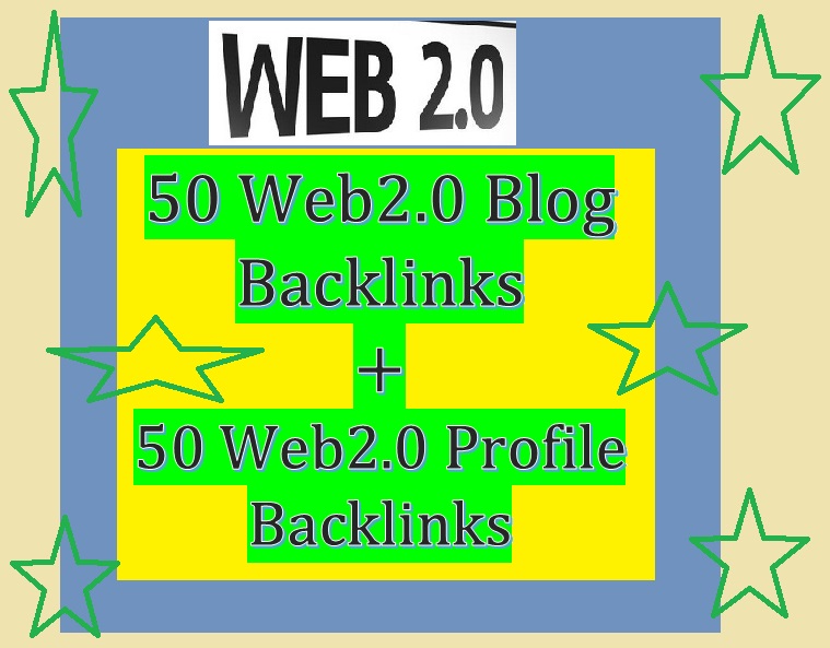 Manage 50+50 Web 2.0 Backlink for Your Website rankin...