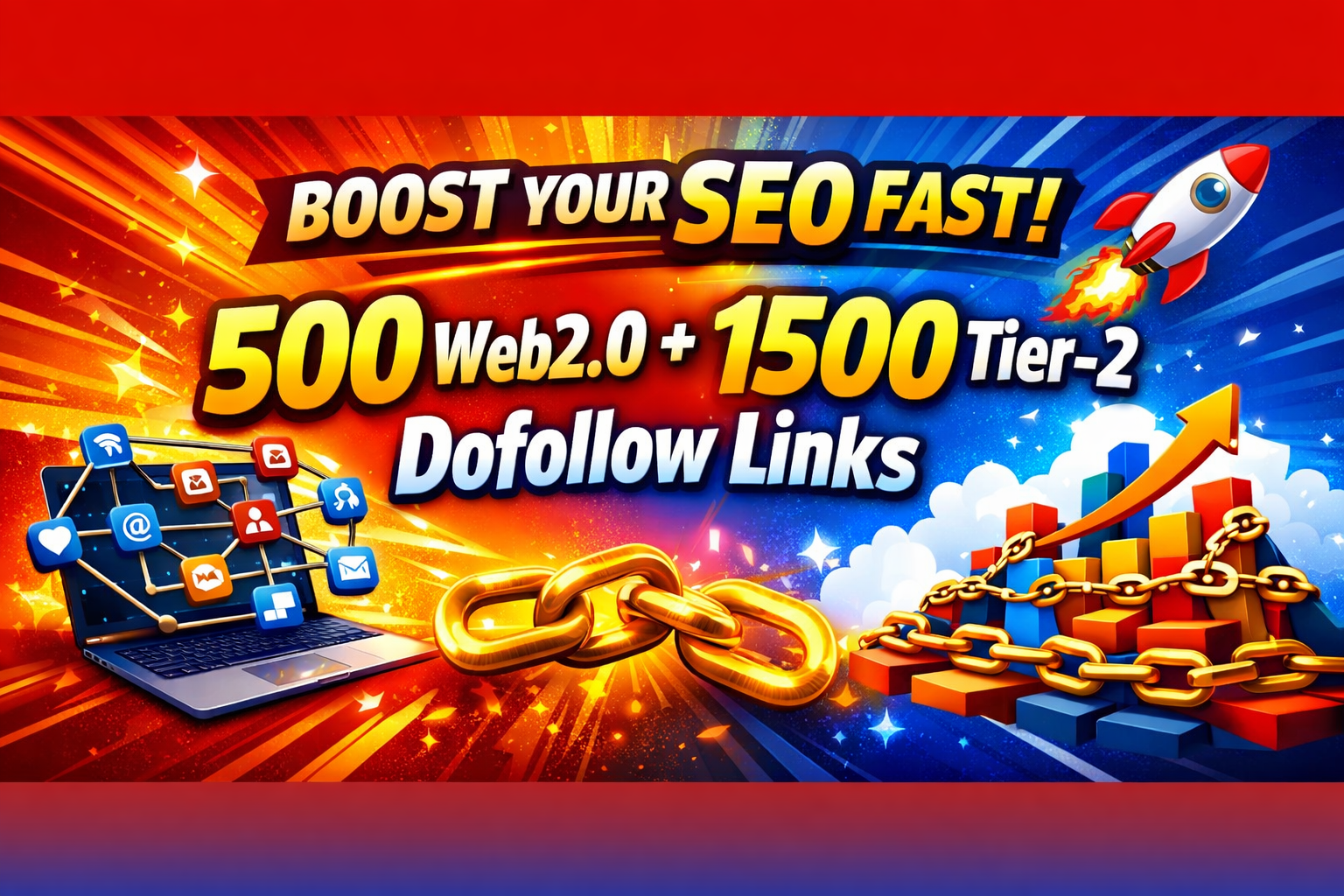 powerful SEO package 500 Web2.0 links 1500 tier two d...