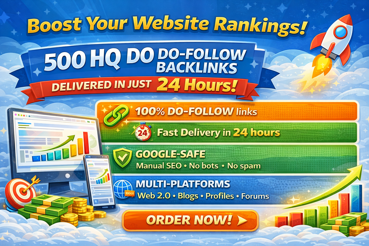 500 HQ DO FOLLOW BACKLINKS Delivered in Just 24 Hours
