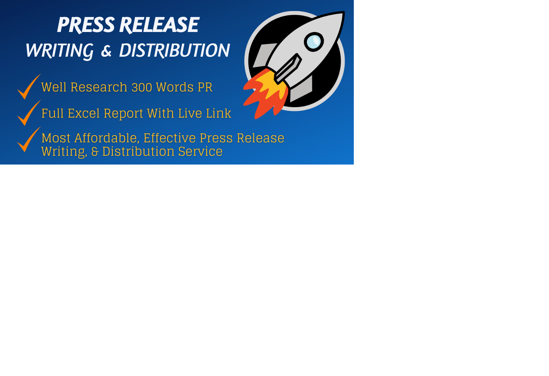 Distribute your press release to top 15 high PR netwo...