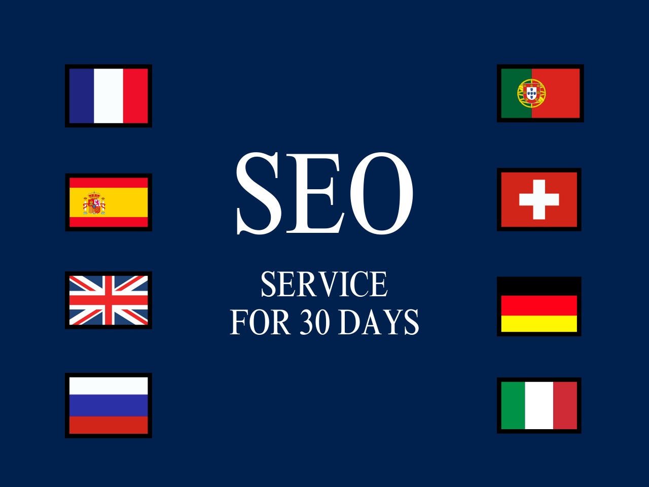 I will do seo for Spain, Germany, Russia, UK, Fra...