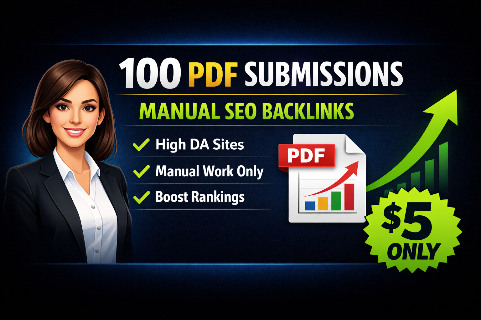 I Will Manually Submit Your PDF To 100 High Da Sharin...