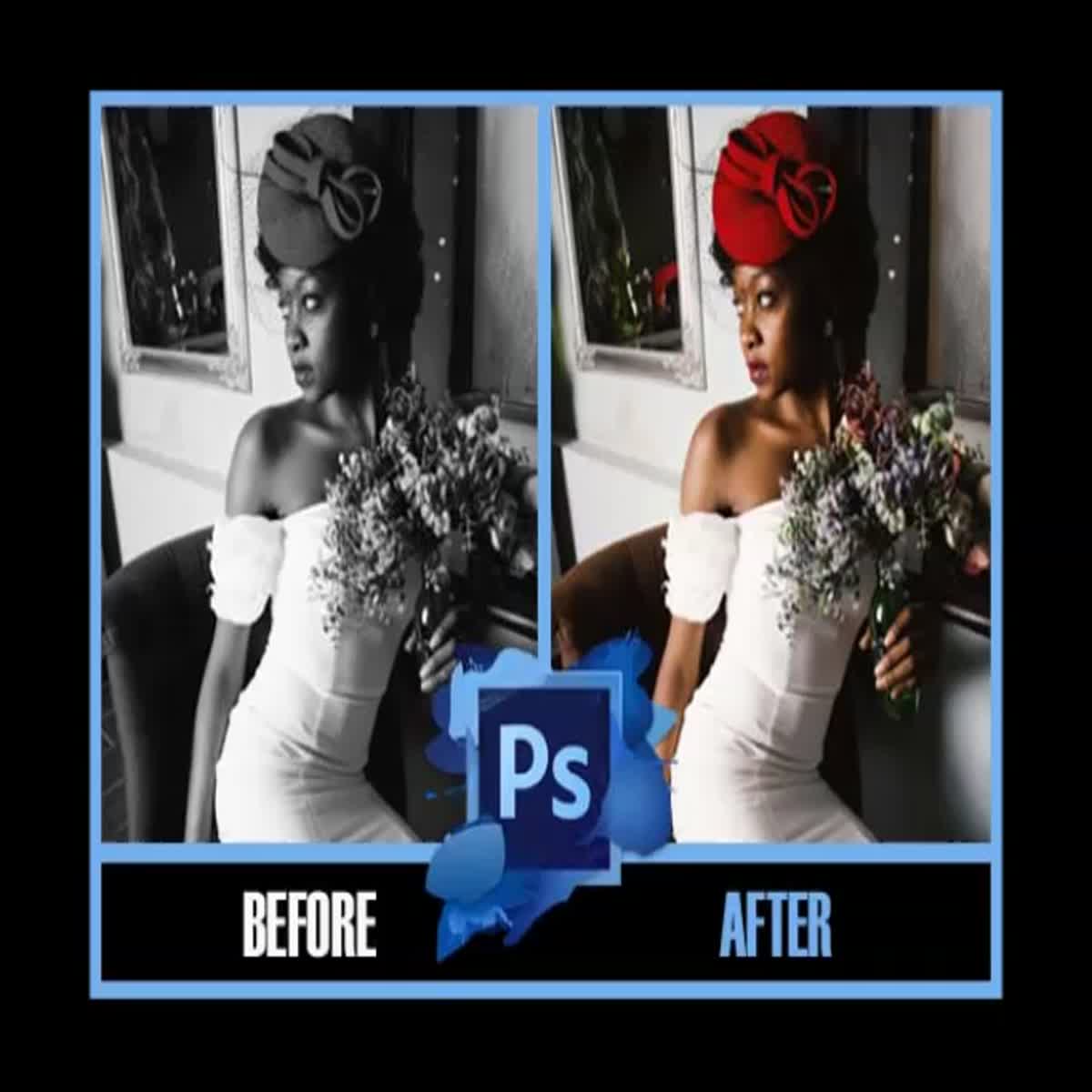 Professionally colorize black and white 5 images