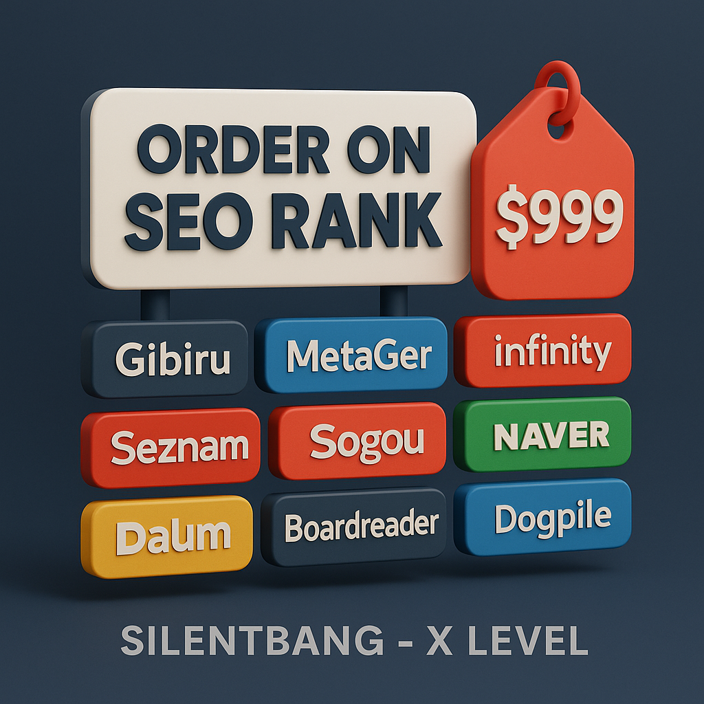 Order On SEO Rank Gibiru MetaGer Infinity Seznam Sogo...