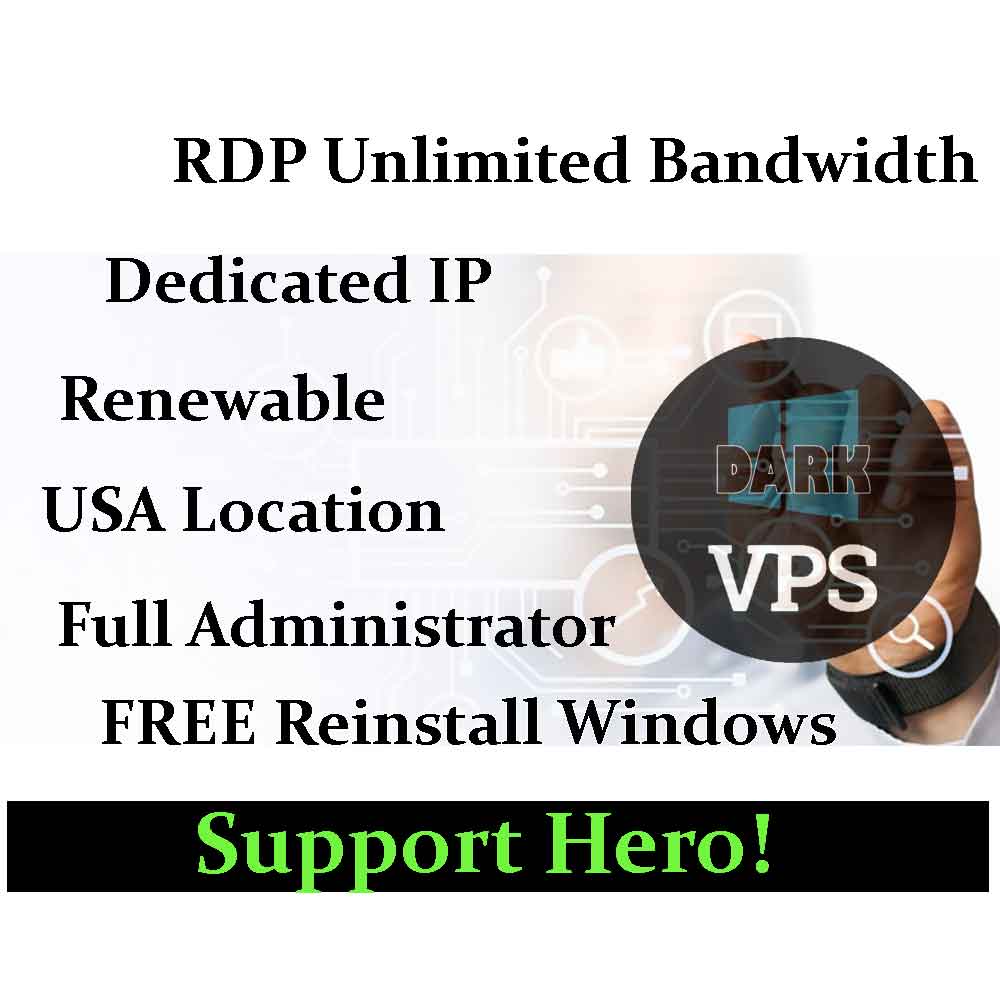 Renewable Windows VPS/RDP - USA- 4CPU 4GB RAM 100GB S...