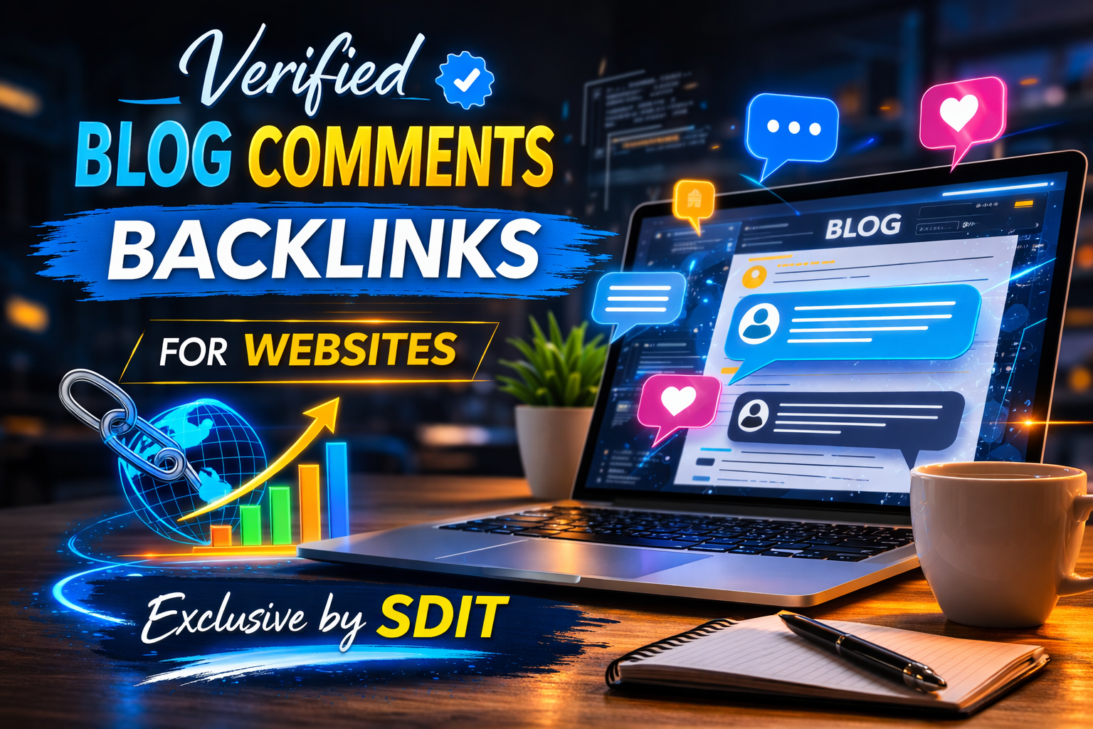 Verified 10,000 Blog Comments Backlinks for Websites