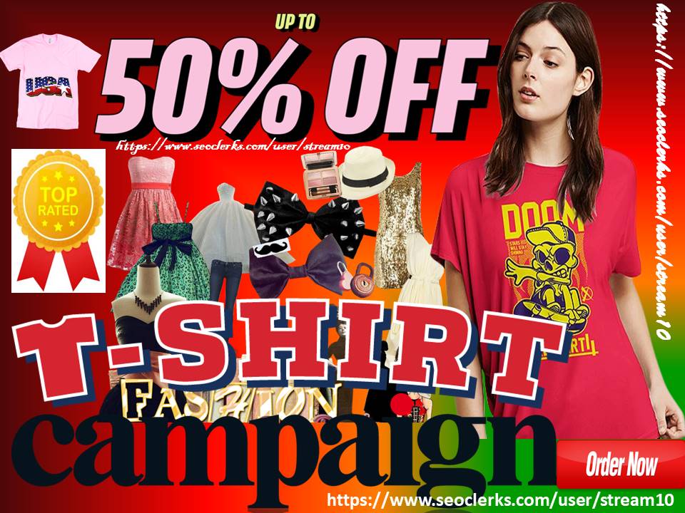 advertise t-shirt store, t shirt clothing brand, fema...