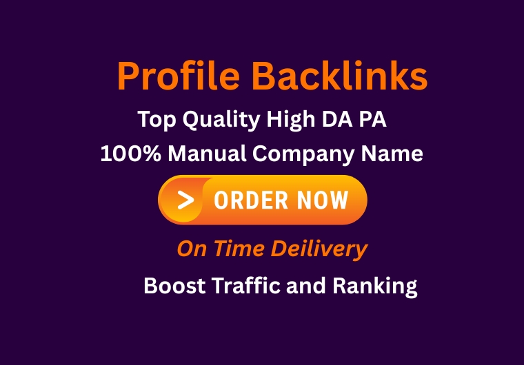 10 Profile Links DA 50+ High Authority Google White H...