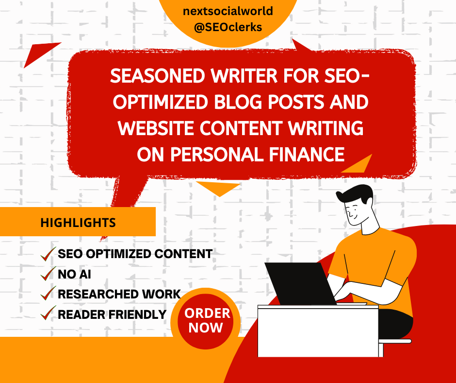 Seasoned Writer For SEO-Optimized Blog Posts and Webs...