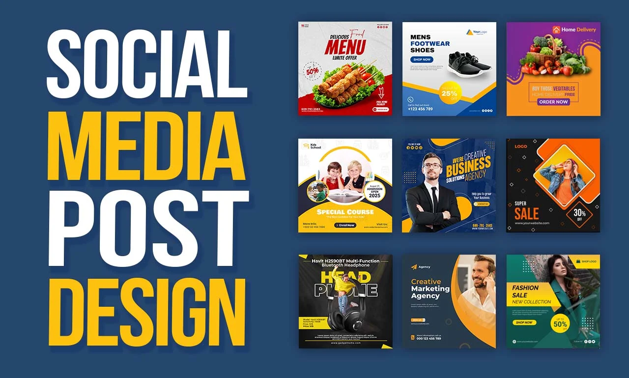 I will design social media post graphics for Facebook...
