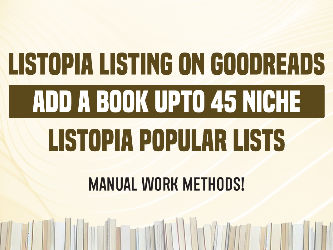 Add your book in 45 most popular Listopia lists on Go...