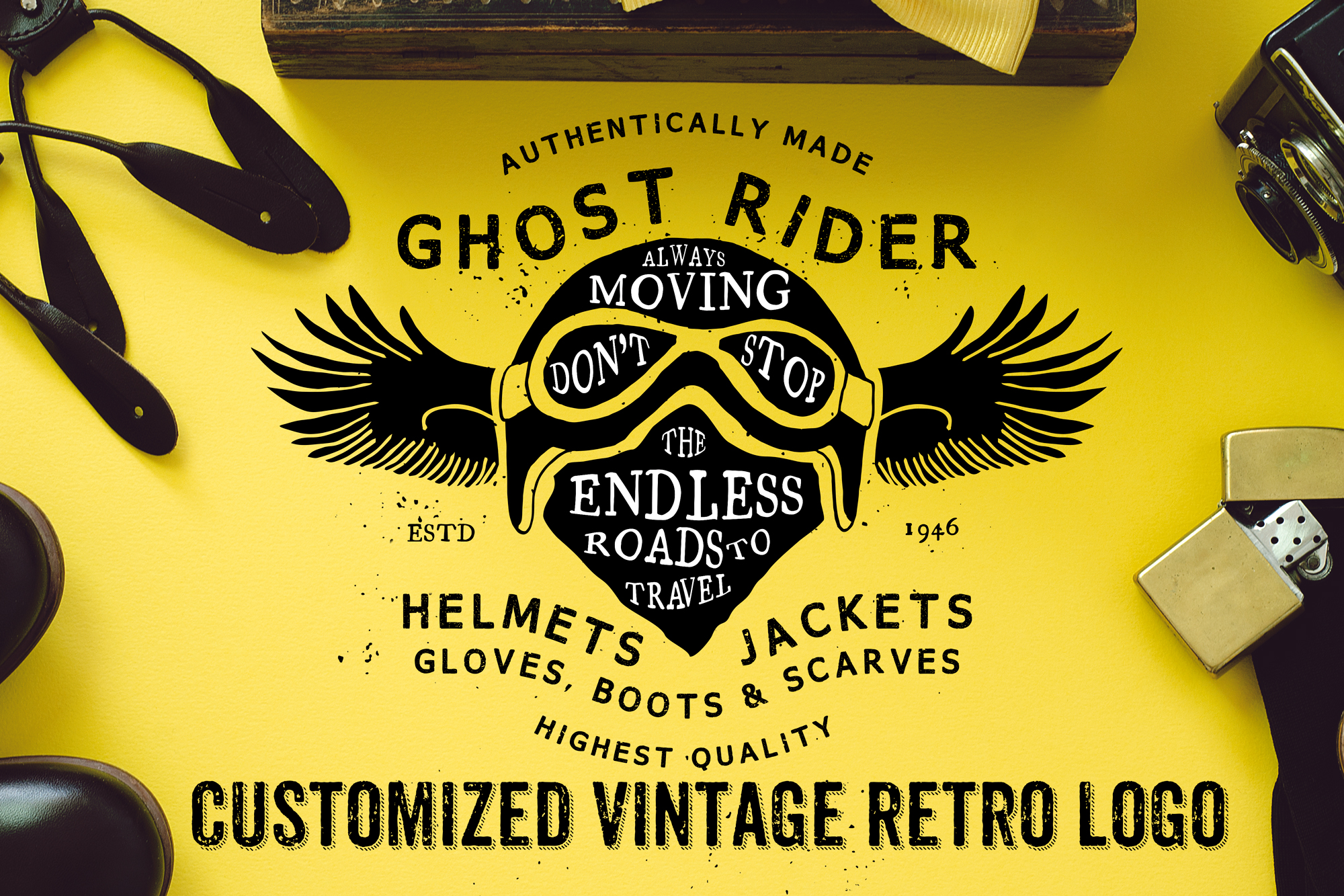 I will do 2 beautiful retro vintage logo with free ve...