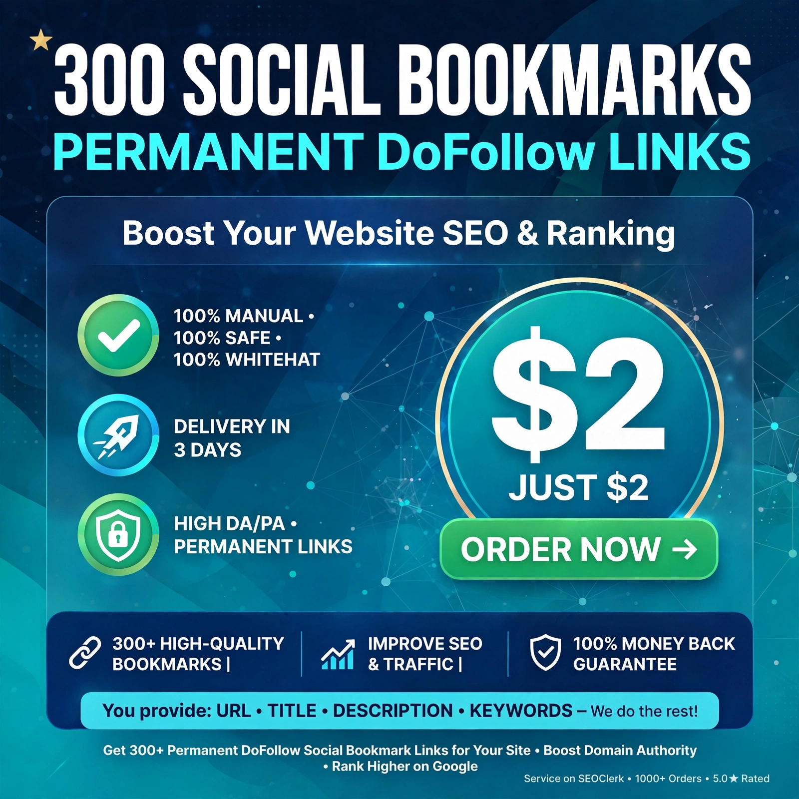 Do 300 Social Bookmarks Permanent DoFollow links