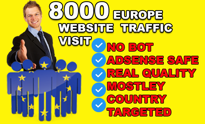 Drive 8000 Targeted European Website Traffic in 3 Day...