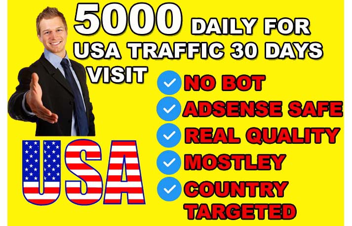 drive usa country target traffic, organic website vi...