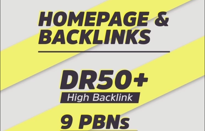 Powerful 9 PBN DR50+ Unique and Premium Homepage Back...