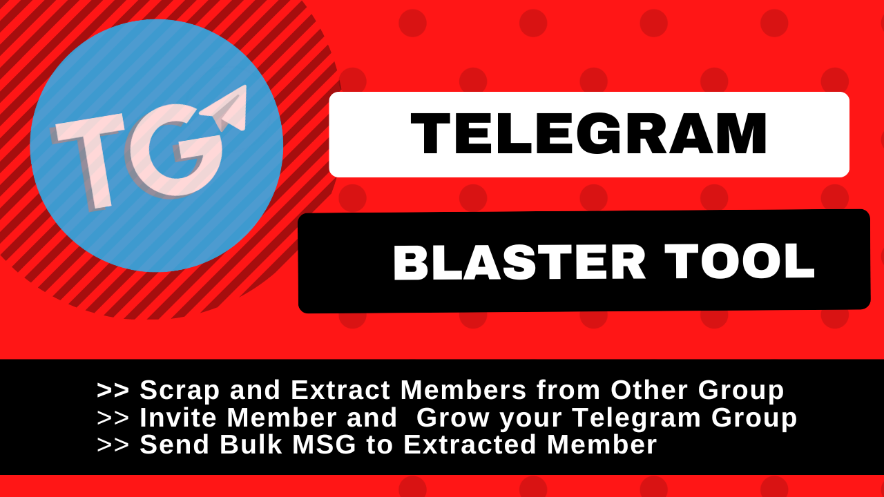 Telegram Blaster Bot- add users from any GR0UP and se...