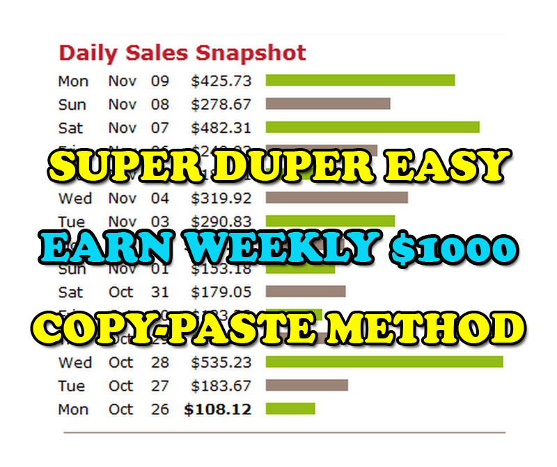 Make Money 100-1000 USD Per Week Using Copy-Paste Met...