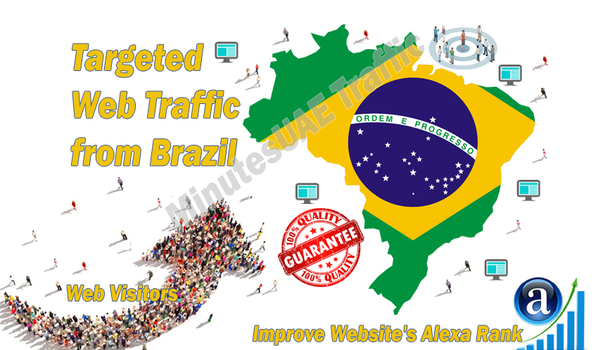 Brazilian web visitors real targeted Organic web traf...