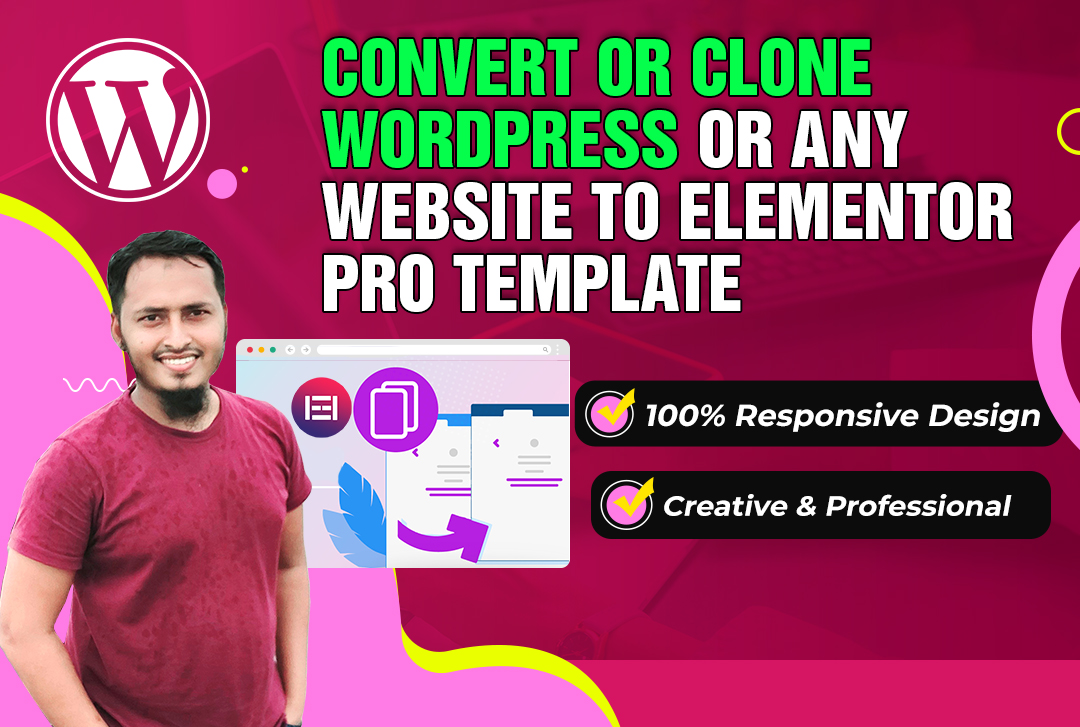 I will convert or clone wordpress or any site to elem...