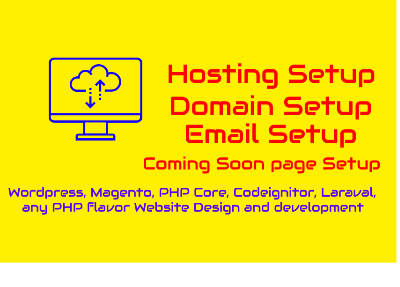 Setup Hosting, Setup Domain, Setup Email Plus 5 pag...